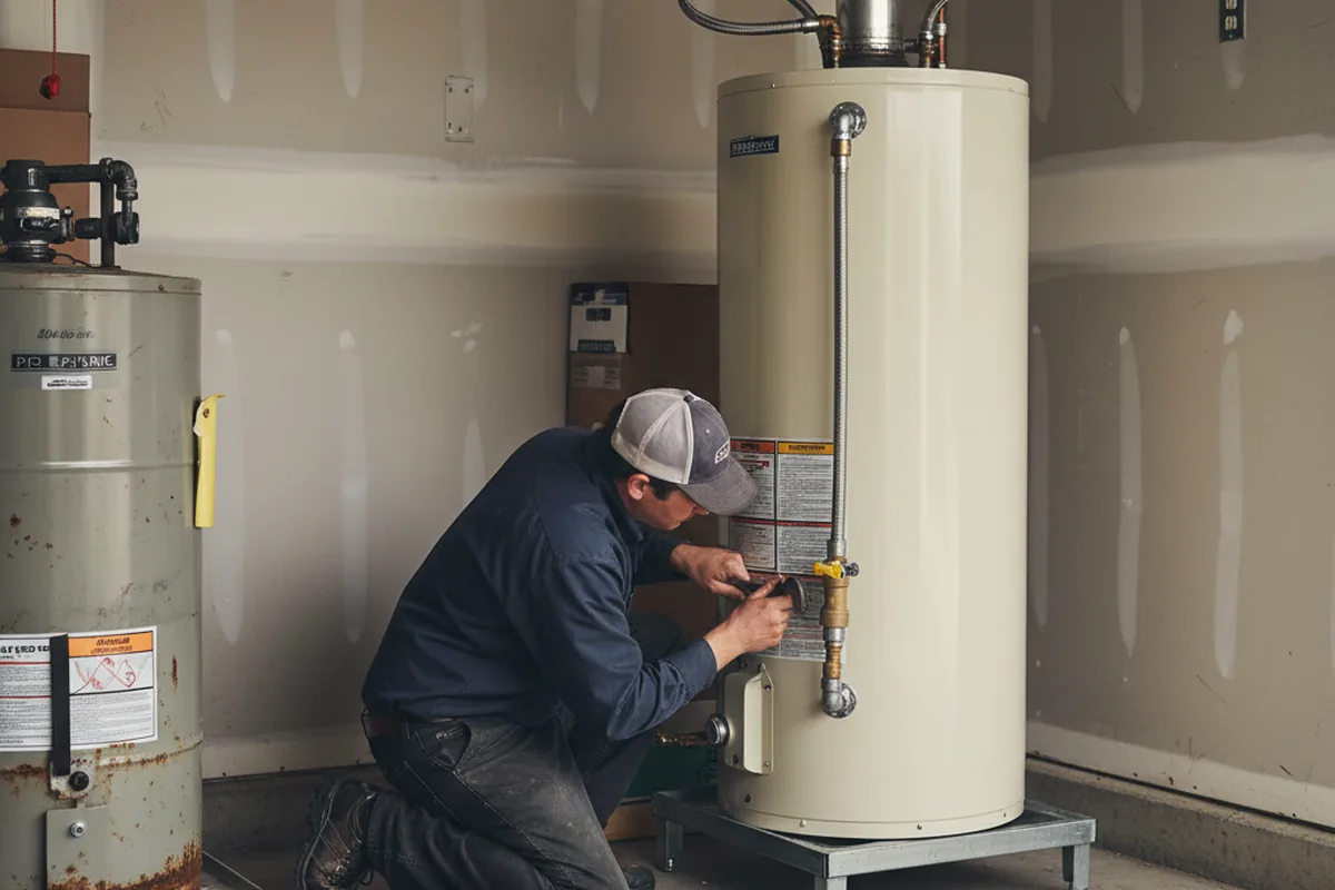 Water heater and shutoff valve replacement in Harkers Island